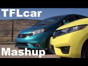 Honda Fit vs Nissan Versa Note US review by Fast Lane.