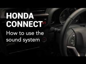 Honda Connect: How to use the sound system